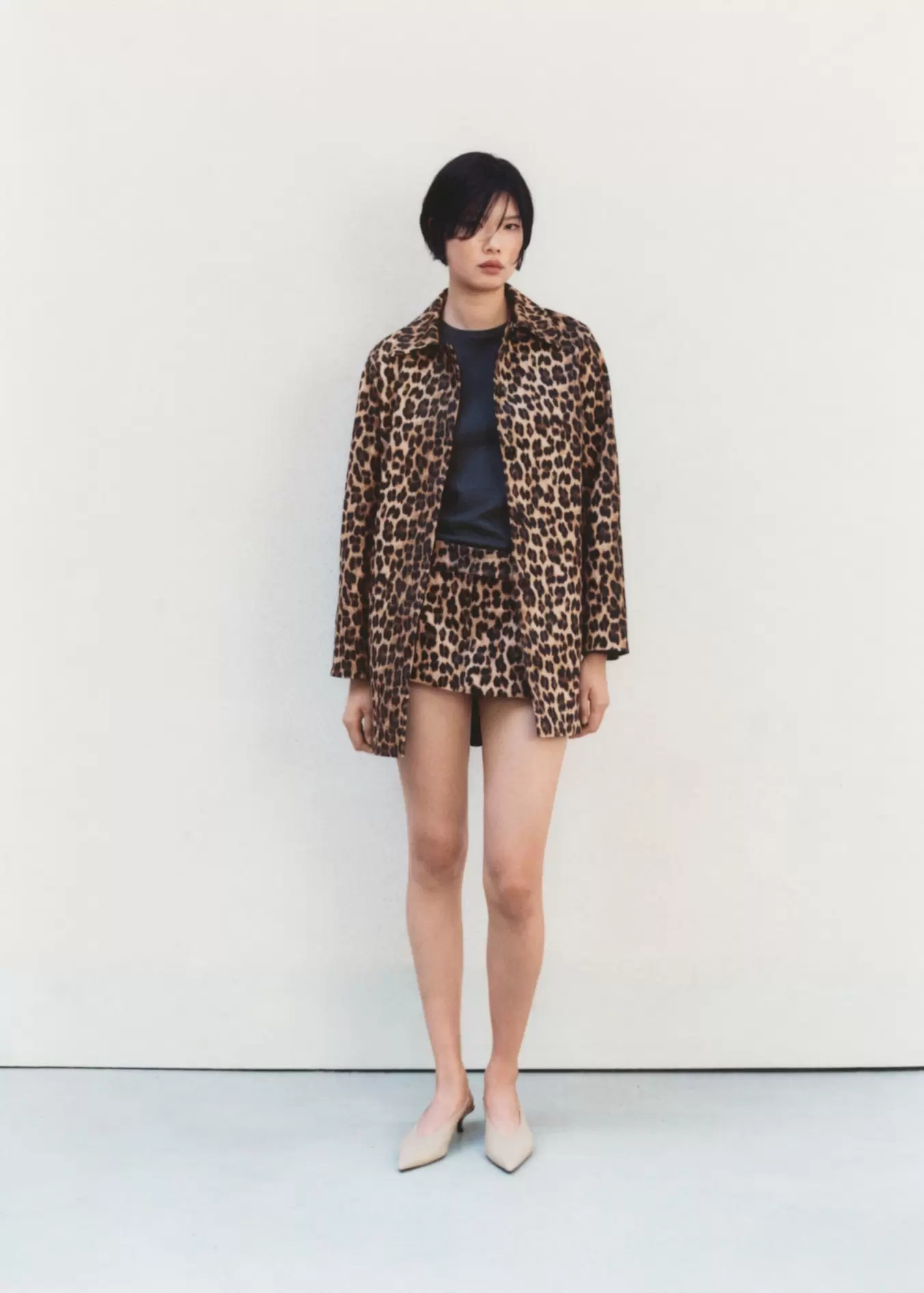 Leopard-print skirt trousers offers at £45.99 in MANGO