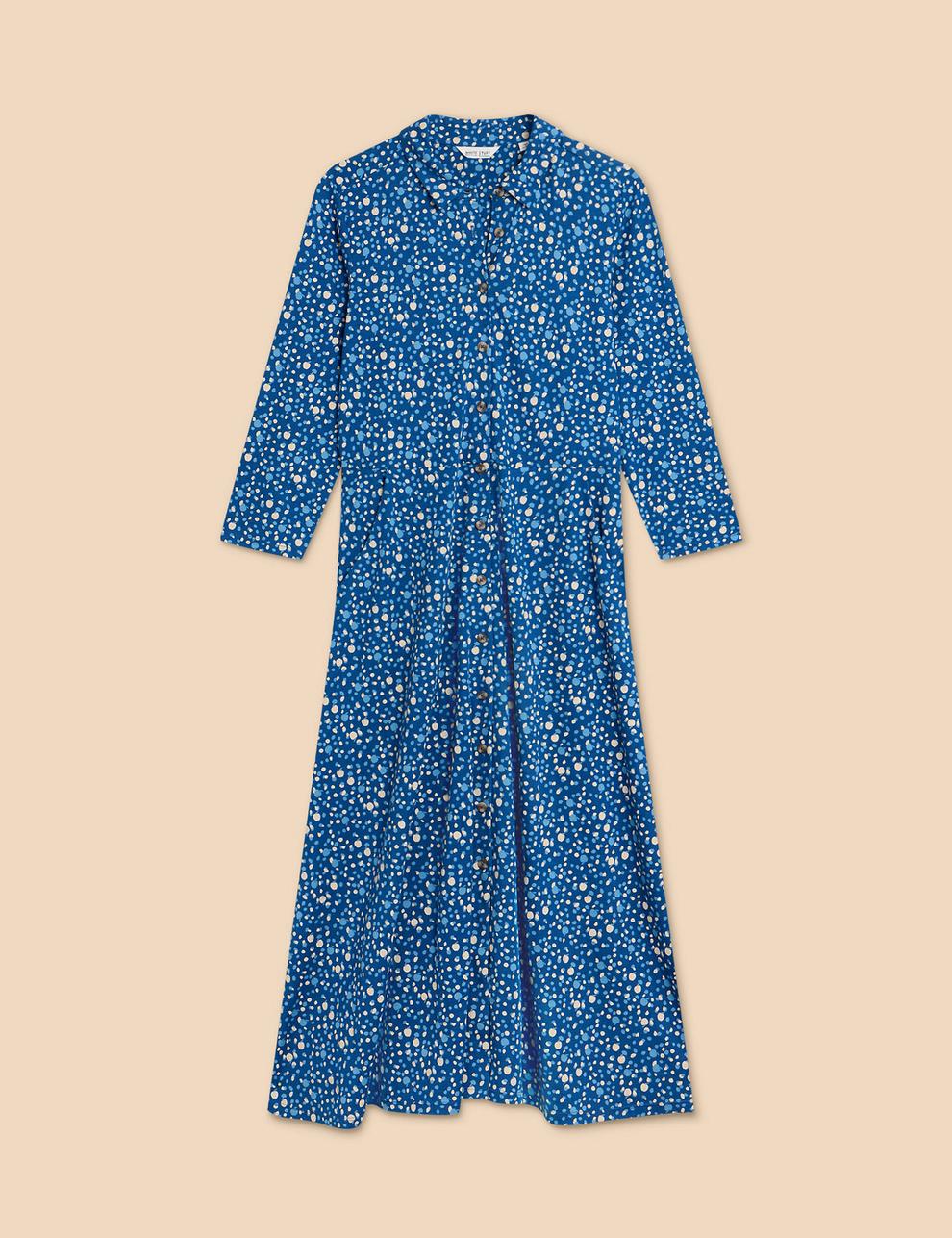 Jersey Printed Midi Shirt Dress offers at £32 in Marks & Spencer