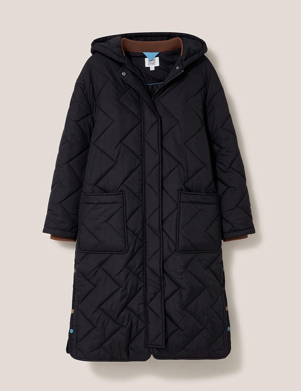 Padded Hooded Relaxed Longline Coat offers at £70 in Marks & Spencer