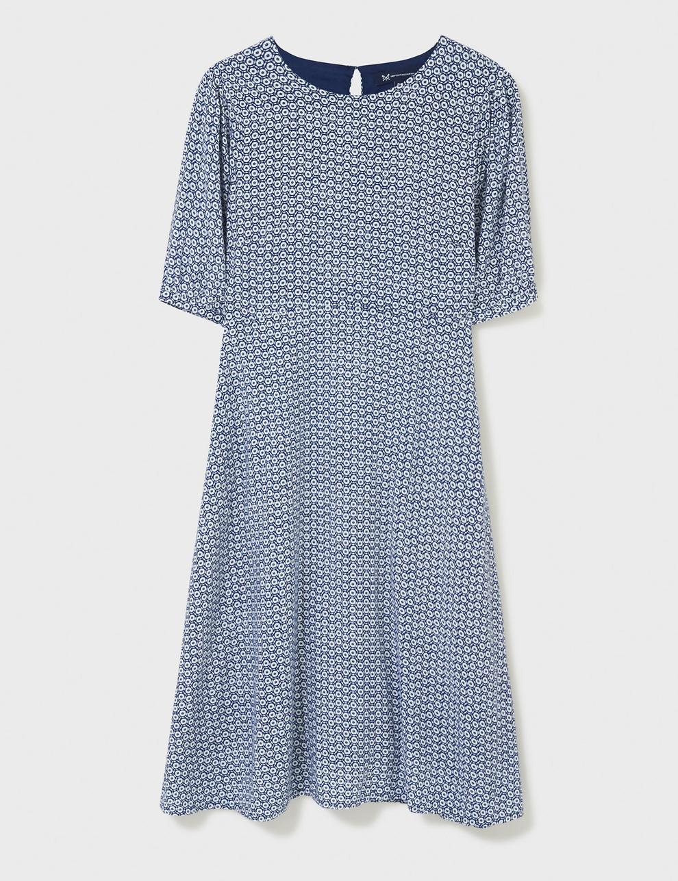 Geometric Keyhole Knee Length Shift Dress offers at £35 in Marks & Spencer