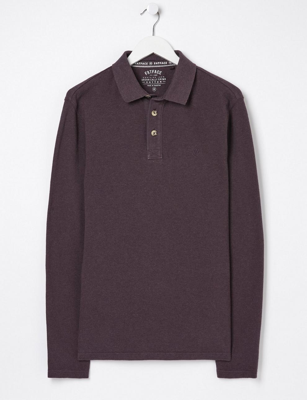 Cotton Pique Long Sleeve Polo Shirt offers at £200027 in Marks & Spencer
