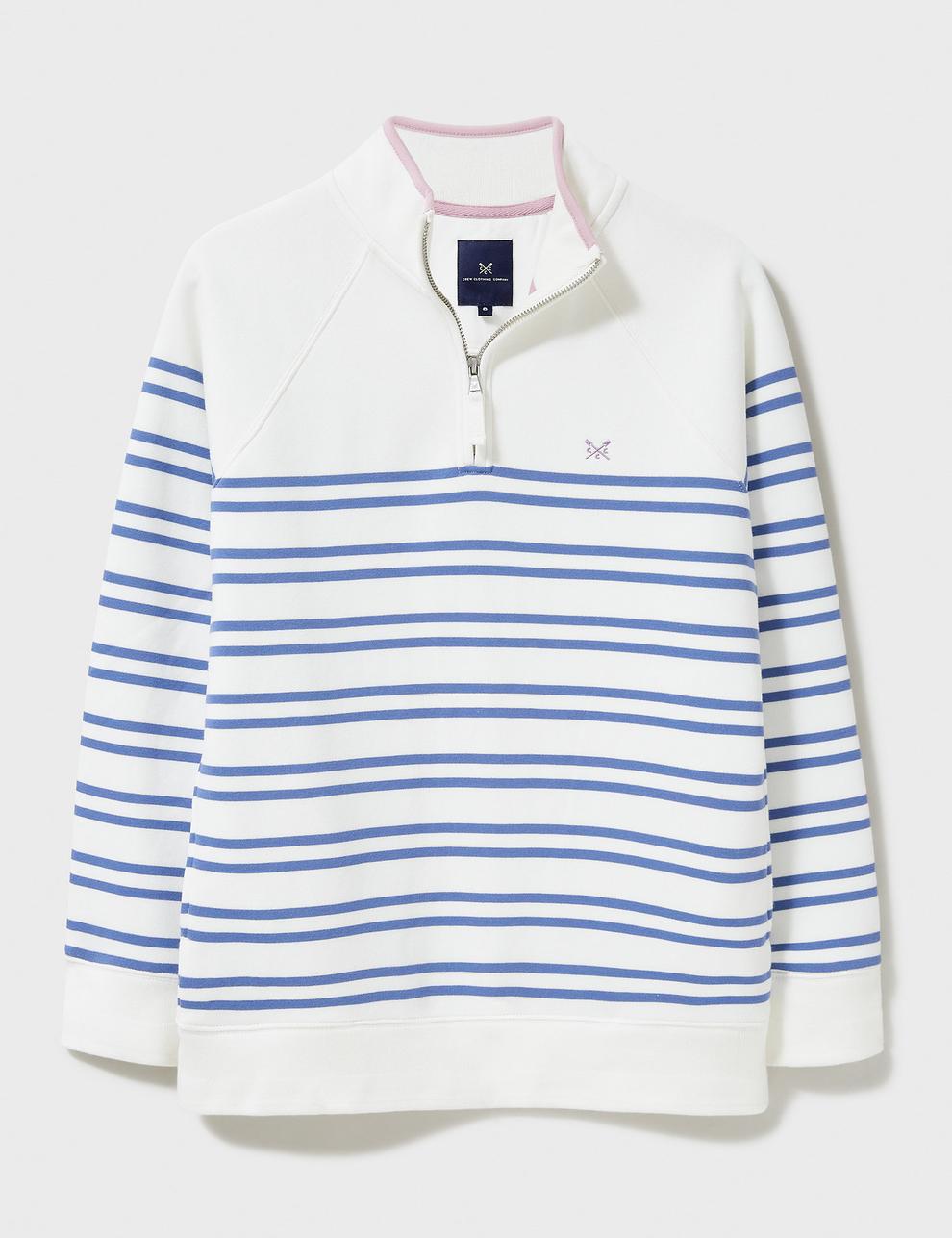 Cotton Rich Striped Half Zip Sweatshirt offers at £410059 in Marks & Spencer