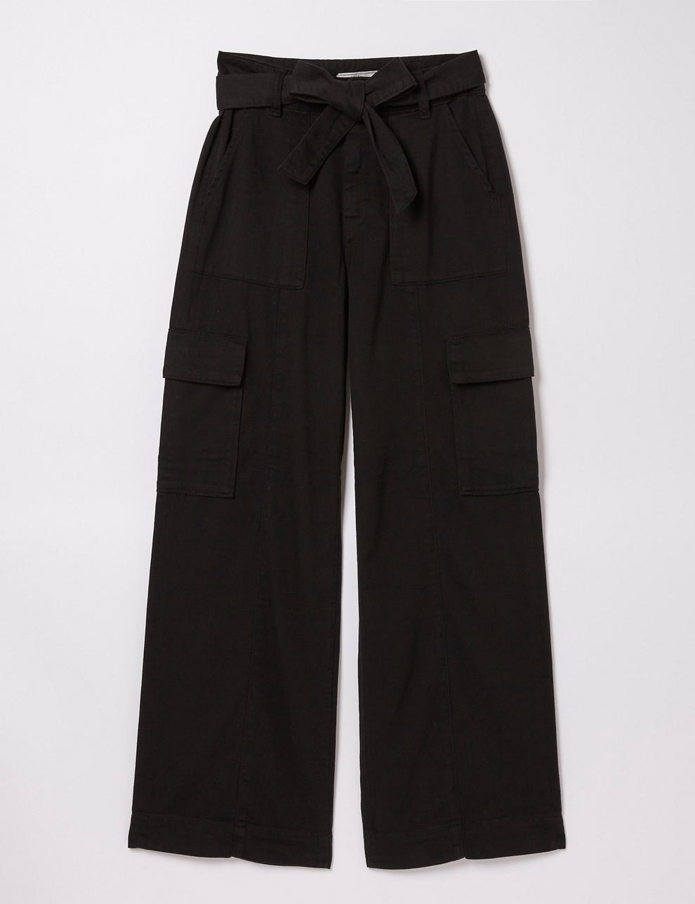 Pure Cotton Cargo Wide Leg Trousers offers at £290034 in Marks & Spencer