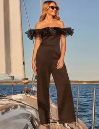 Frill Detail Wide Leg Jumpsuit offers at £57 in Marks & Spencer