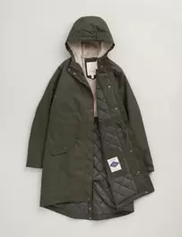 Cotton Rich Waterproof Longline Parka Coat offers at £7900165 in Marks & Spencer