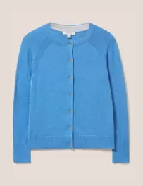 Pure Cotton Crew Neck Cardigan offers at £220045 in Marks & Spencer