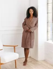 Cosy Hooded Dressing Gown offers at £22 in Marks & Spencer