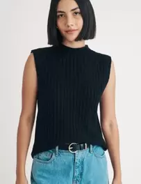 Textured Knitted Vest with Wool offers at £15 in Marks & Spencer