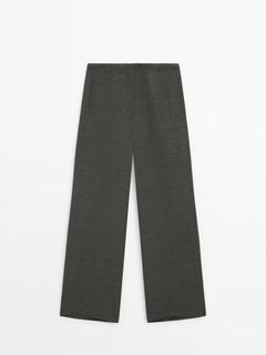 Linen blend wide-leg trousers offers at £99.95 in Massimo Dutti