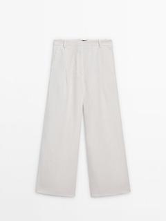 Wide-leg trousers with dart details offers at £99.95 in Massimo Dutti