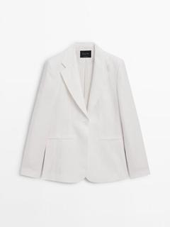 100% linen suit blazer offers at £169 in Massimo Dutti