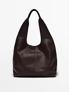 Nappa leather tote bag offers at £299 in Massimo Dutti