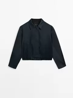 Satin bomber jacket offers at £149 in Massimo Dutti