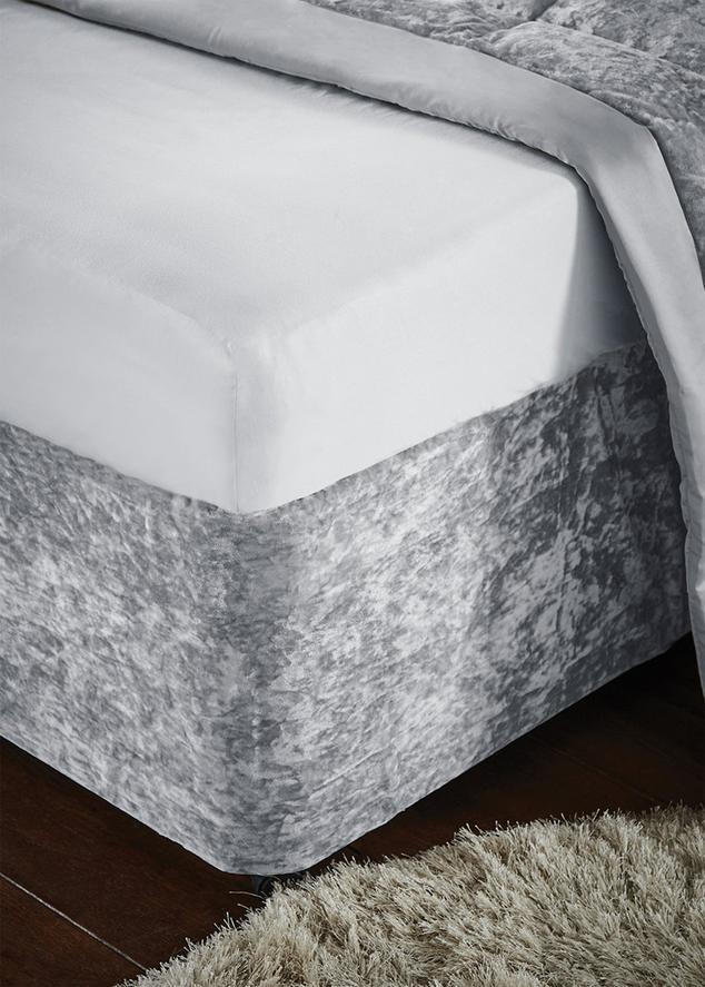 Catherine Lansfield Crushed Velvet Divan Base Wrap offers at £152017.1 in Matalan