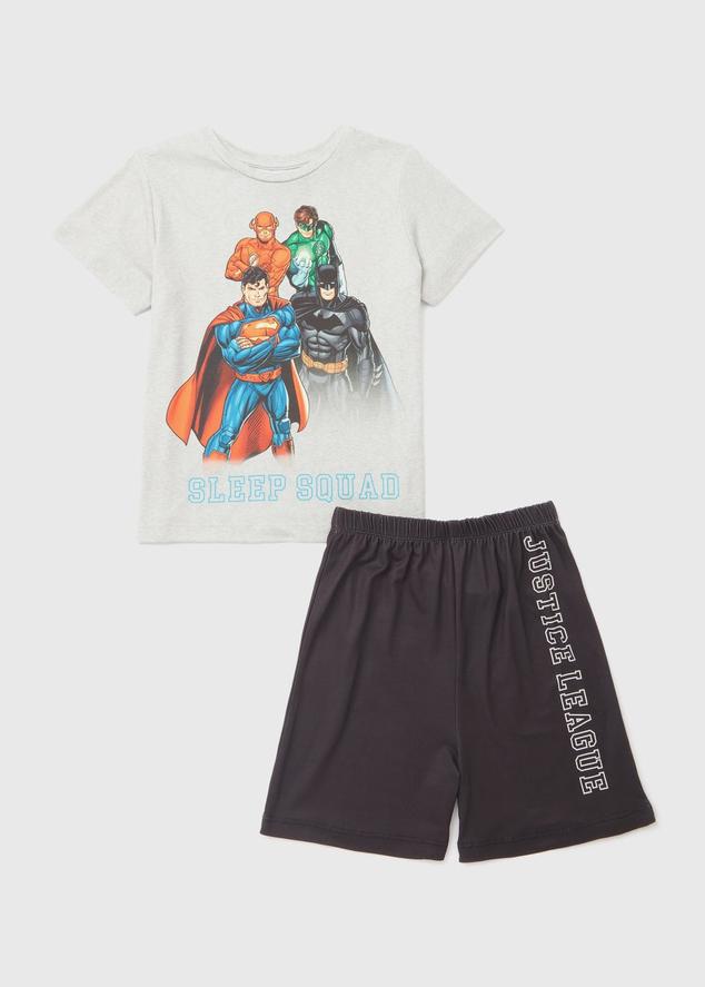 Kids Black DC Comic Sleep Squad Short Pyjama Set (5-12yrs) offers at £6007 in Matalan
