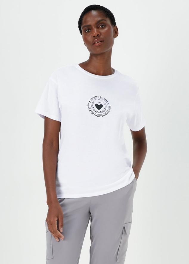 White Sports Club Badge T-Shirt offers at £4 in Matalan