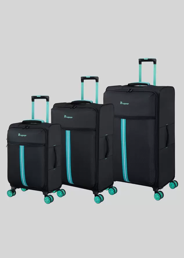 IT Luggage Black Soft Suitcase offers at £300040 in Matalan