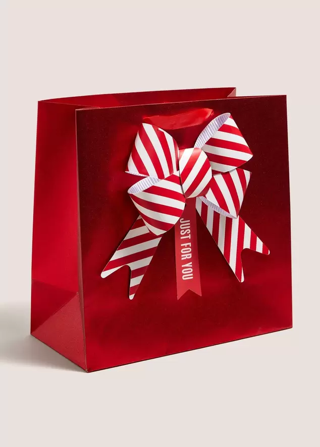 Joyful Red Bow Gift Bag offers at £2.8 in Matalan