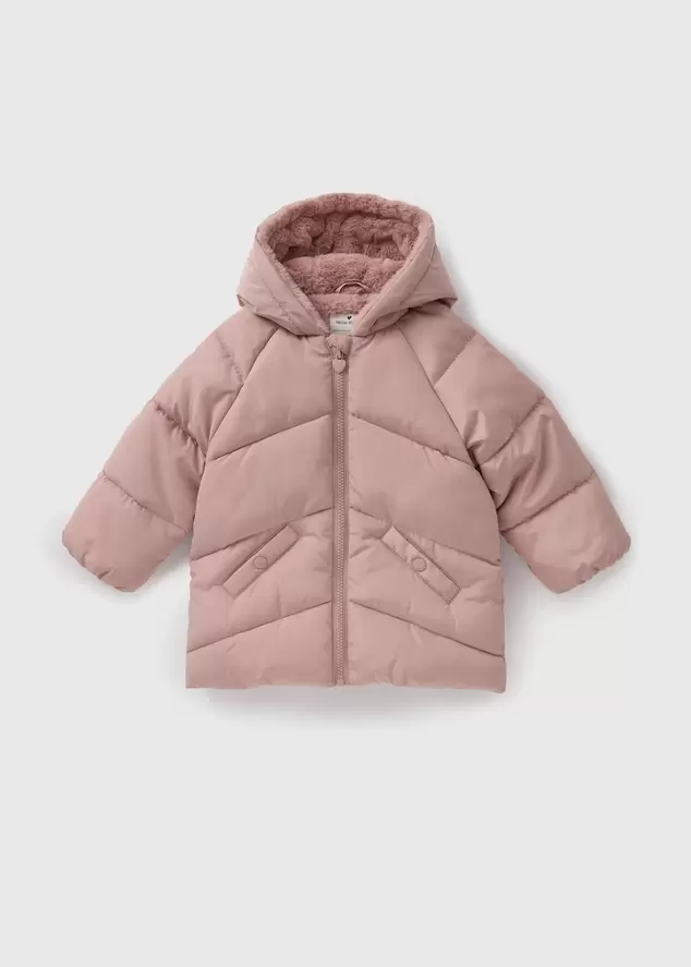 Girls Showerproof Pink Padded Coat (1-7yrs) offers at £150016.5 in Matalan