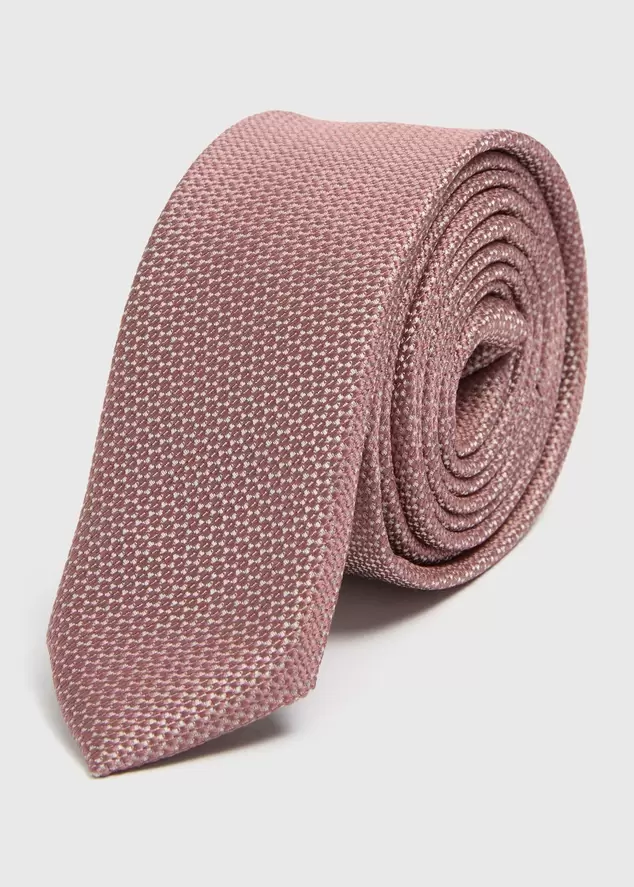 Boys Pink Tie (7-13yrs) offers at £0.5 in Matalan