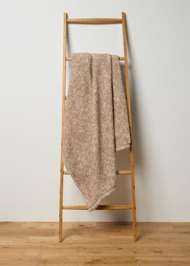 Natural Single Sided Sherpa Throw offers at £6 in Matalan