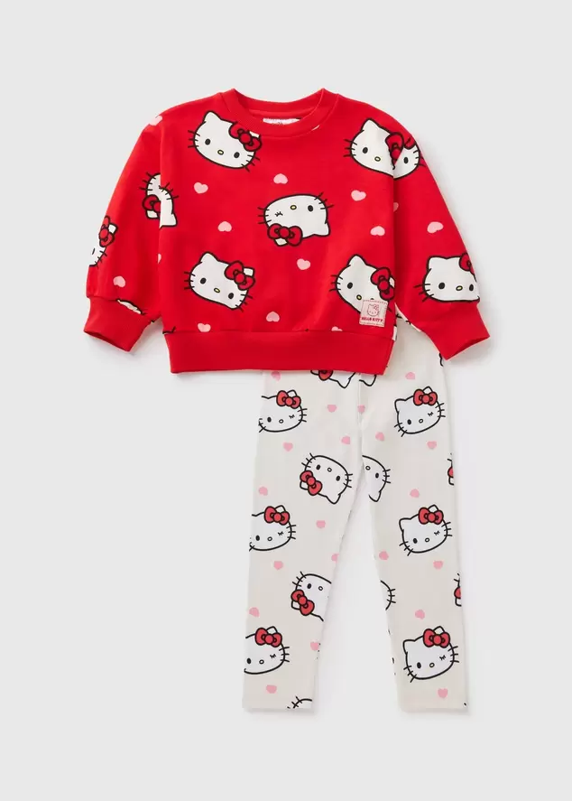 Hello Kitty Red Sweatshirt & Legging Set (1-7yrs) offers at £14 in Matalan