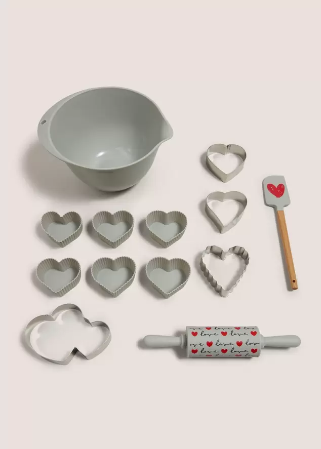 Grey Valentines Baking Set offers at £6 in Matalan