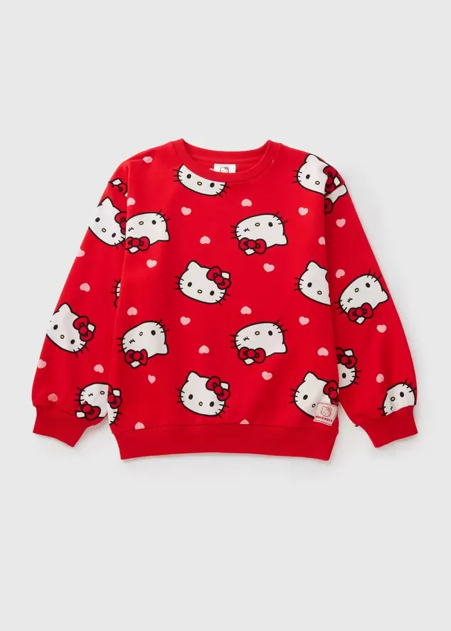 Hello Kitty Kids Red Sweatshirt (7-13yrs) offers at £10 in Matalan