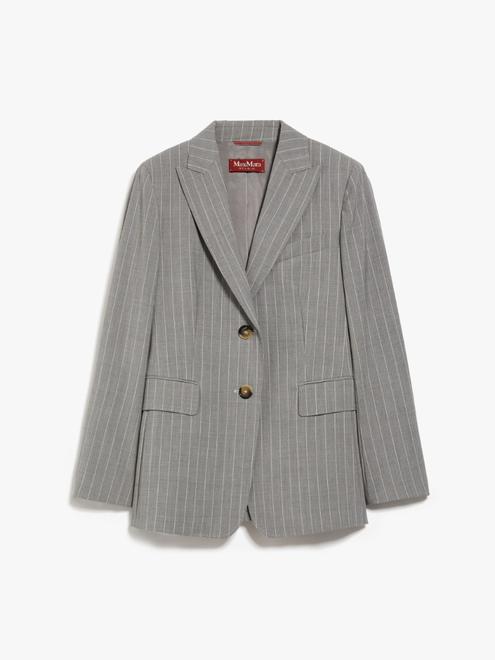 Single-breasted pinstripe wool blazer offers at £600 in MaxMara
