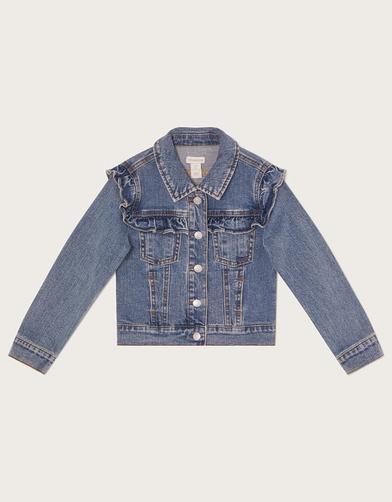 Frill Denim Jacket Blue offers at £17.5 in Monsoon