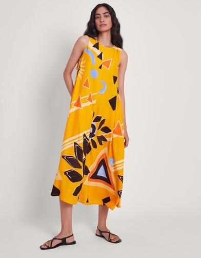 Amanda Print Dress Orange offers at £60 in Monsoon