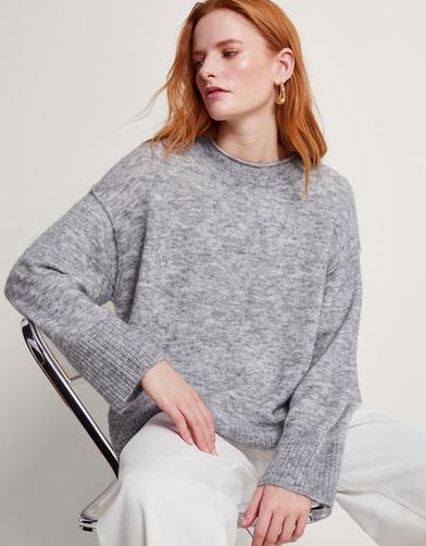 Mimi Mohair Jumper Grey offers at £28 in Monsoon