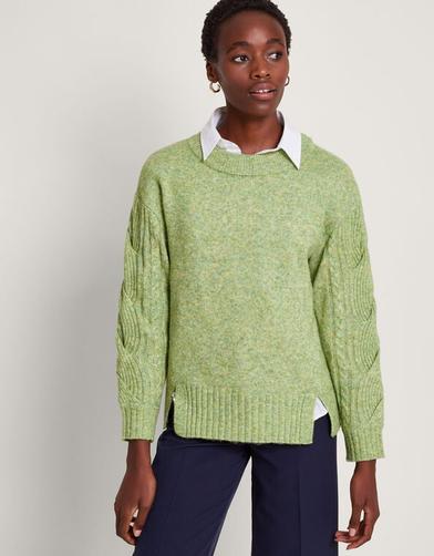 Connie Cable Jumper Green offers at £26 in Monsoon