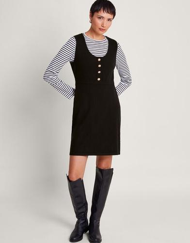 Phene Pinafore Dress Black offers at £28 in Monsoon
