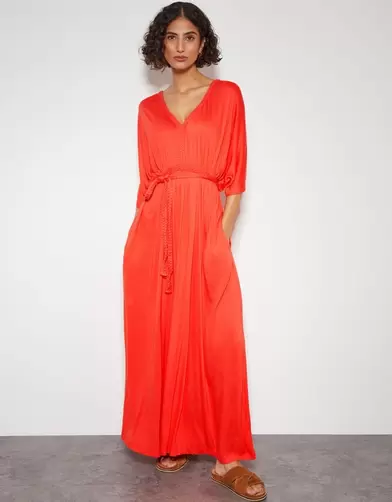 Everly Jersey Dress Orange offers at £30 in Monsoon