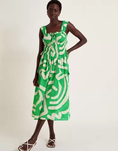 Demi Abstract Print Sundress Green offers at £26 in Monsoon