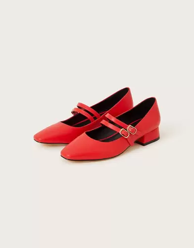 Double Strap Mary Jane Shoes Red offers at £48 in Monsoon