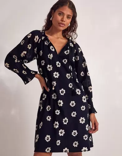 Lei Flower Dress Black offers at £39 in Monsoon