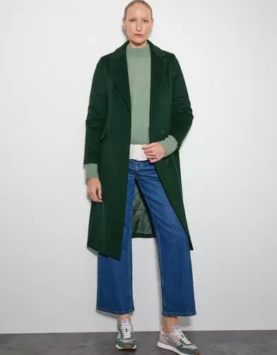 Arabella A-Line Coat Green offers at £80 in Monsoon