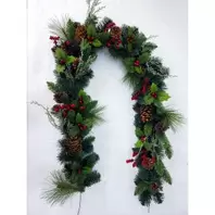 Holly & Berry Garland - 6ft offers at £34.99 in Notcutts Garden Centre