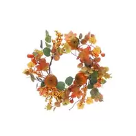 Orange Pumpkin Wreath - 25cm offers at £3.49 in Notcutts Garden Centre