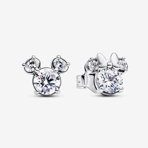 Disney Mickey Mouse & Minnie Mouse Sparkling Stud Earrings offers at £55 in Pandora