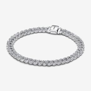 Pandora Timeless Pavé Cuban Chain Bracelet offers at £175 in Pandora