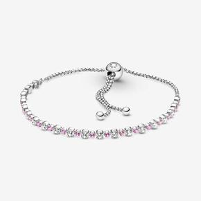 Pink & Clear Sparkle Slider Bracelet offers at £60 in Pandora