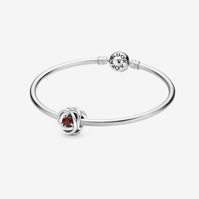 January Birthstone Eternity Circle Bangle Gift Set offers at £70 in Pandora