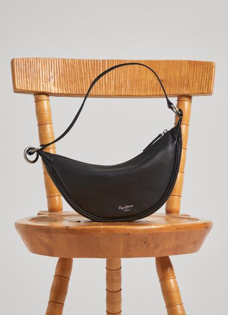 LEATHER HALF MOON BAG offers at £110 in Pepe Jeans