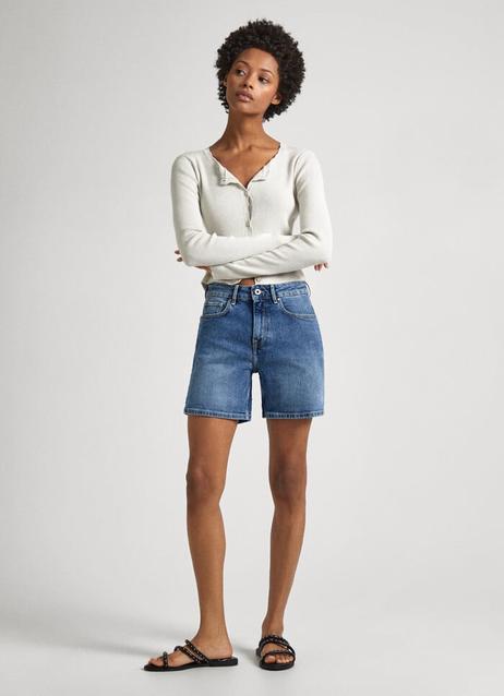 SKINNY FIT DENIM SHORTS offers at £60 in Pepe Jeans