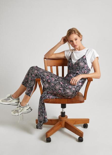 FLORAL PRINT MAXI DRESS offers at £85 in Pepe Jeans