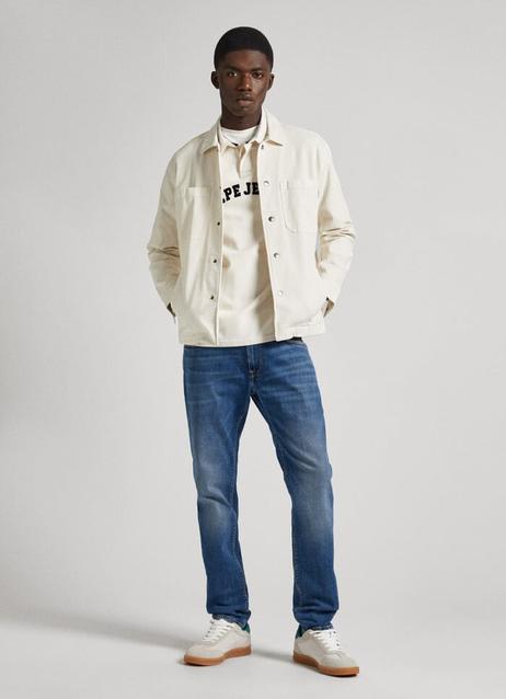 TAPER FIT MID-RISE JEANS - STANLEY offers at £85 in Pepe Jeans