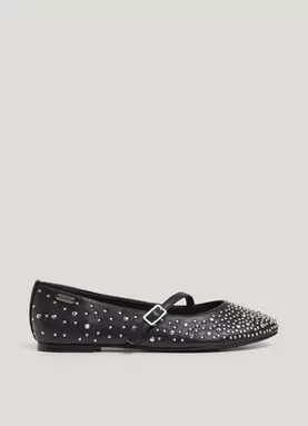 STUDDED BALLET FLATS offers at £105 in Pepe Jeans